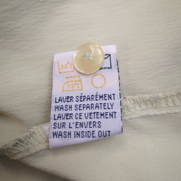 Penningtons Ladies Size 22 Mint Green V-neck Long Sleeve Button Front Blouse - Picture 6 of 10